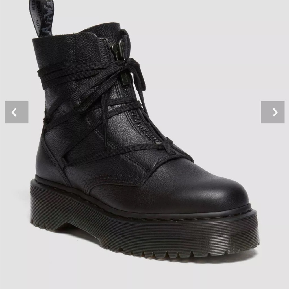 Dr Marteens JARRICK II LACED LEATHER PLATFORM BOOTS
